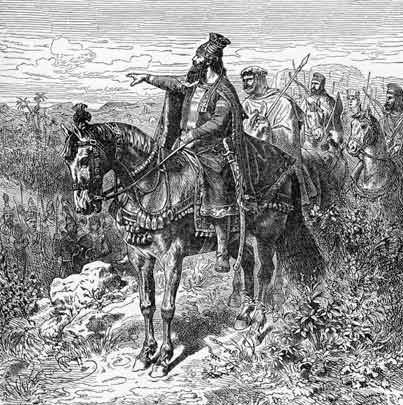 Cyrus the Great with soldiers